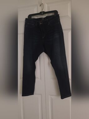 New York & Company Soho Seamless Ankle Dark Blue Womens Size 20 Jeans- EuC